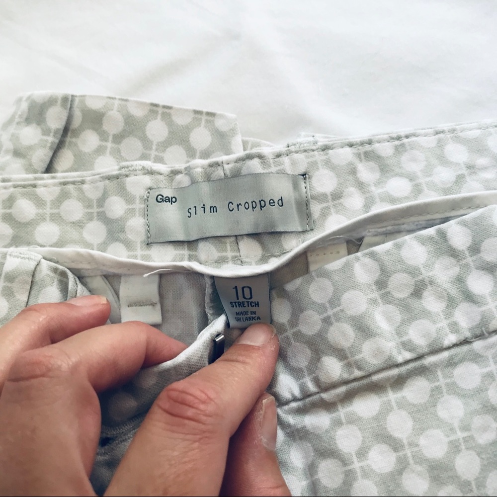 Gap Slim Cropped Patterned Pants - image 3